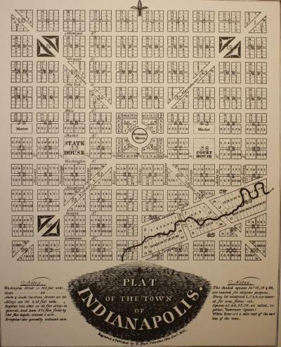 Original Indianapolis street plan and plat